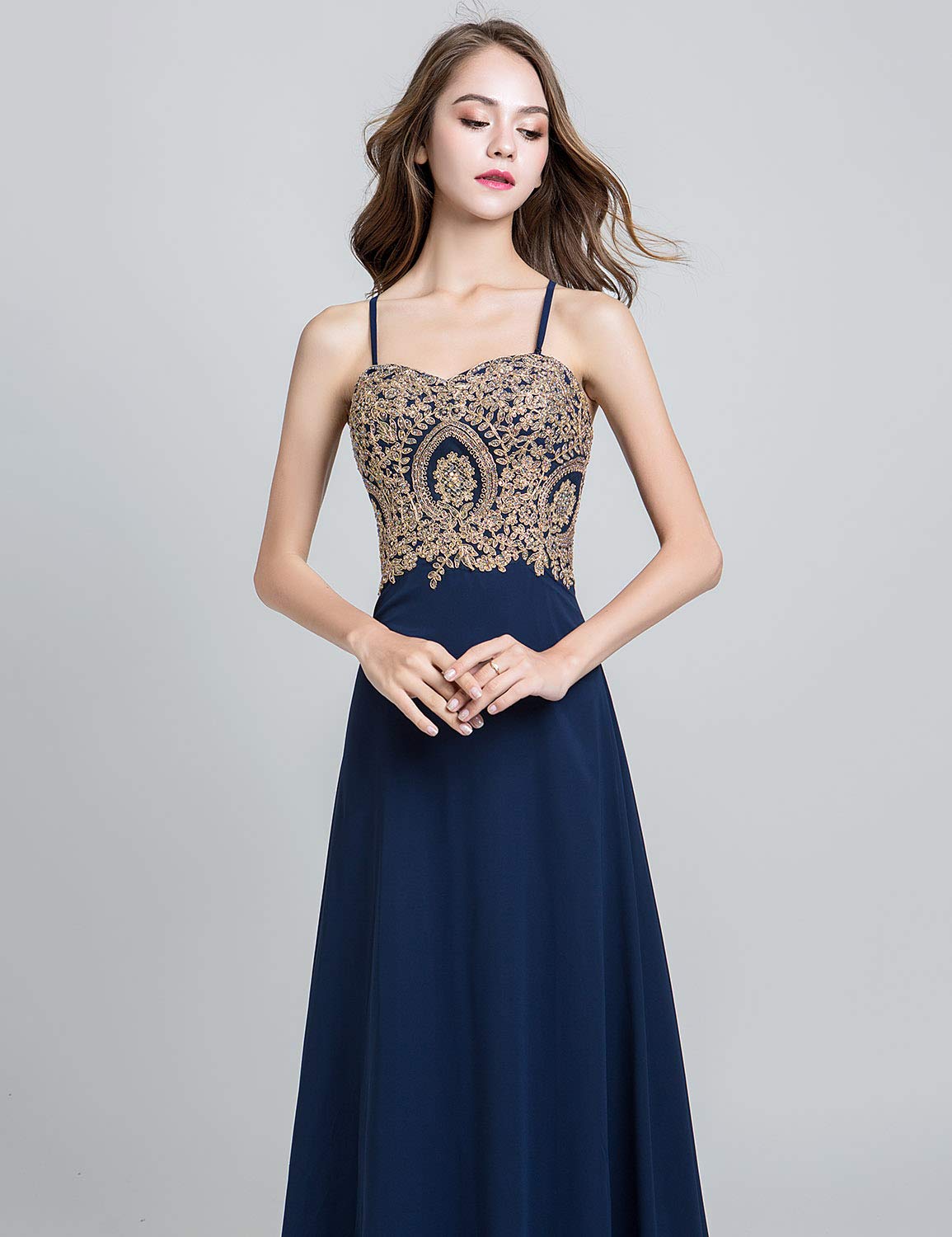 Sarahbridal Juniors Sweetheart Bridesmaid Dresses - Chiffon Long Prom Evening Gown with Pleated Details | Perfect for Weddings, Formal Events & Special Occasions