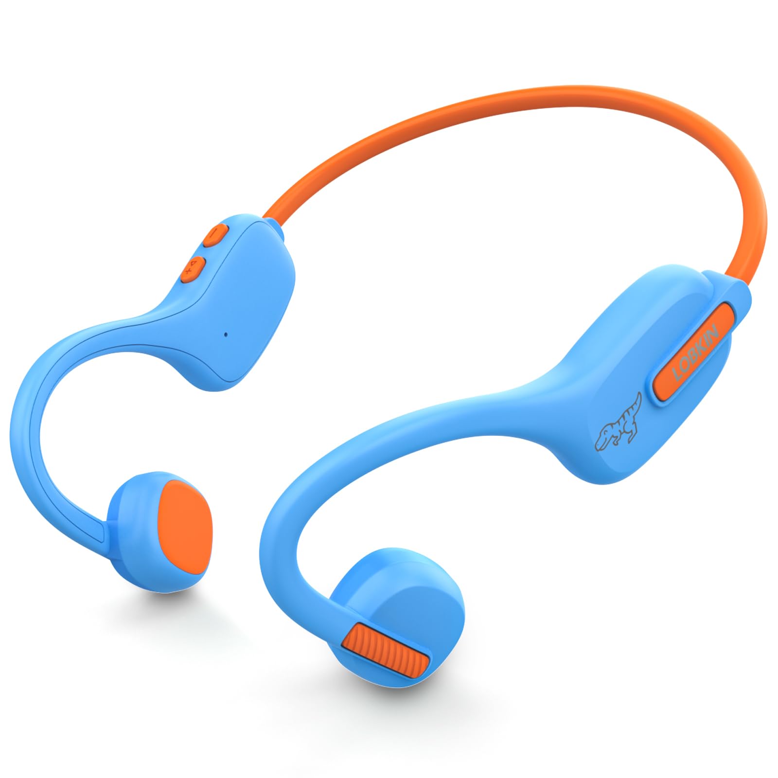 LOBKIN Kids Open Ear Bluetooth Headphones 5.3 Wireless - Lightweight Air Conduction Earbuds with Microphone, IPX5 Waterproof for School, Home, Outdoor Activities | Perfect Gift for Boys & Girls | Ideal for Online Classes, Travel & Sports