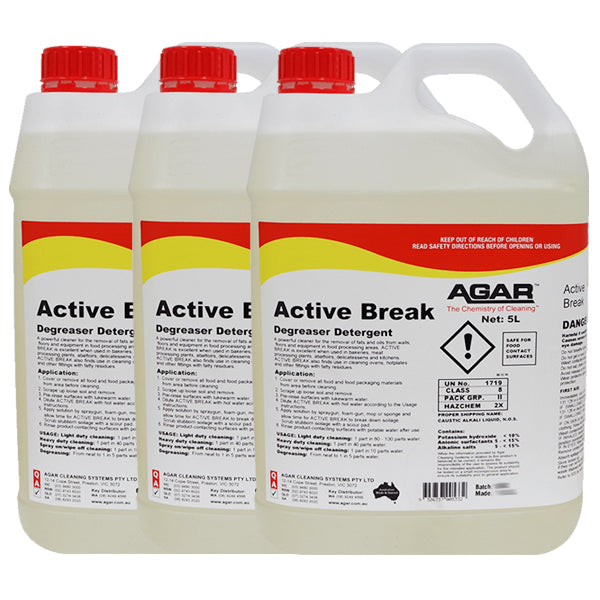 Agar Active Break Kitchen Degreaser - Powerful Stain & Grease Remover for Stovetops, Ovens & Grills - Ideal for Home Kitchen Cleaning & Restaurant Use