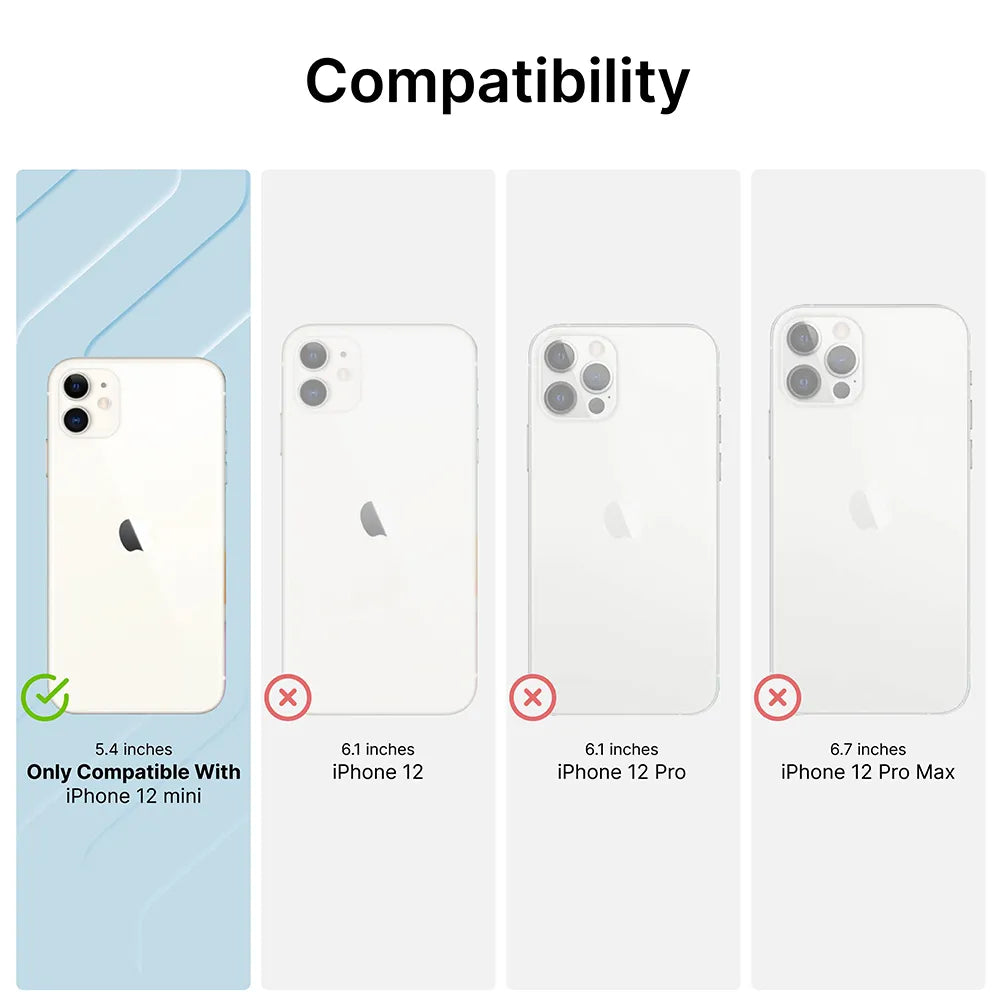 iPhone 12 Mini Vibe Case - Slim Protective Phone Cover with Shock Absorption | Perfect for Everyday Use, Travel & Outdoor Activities