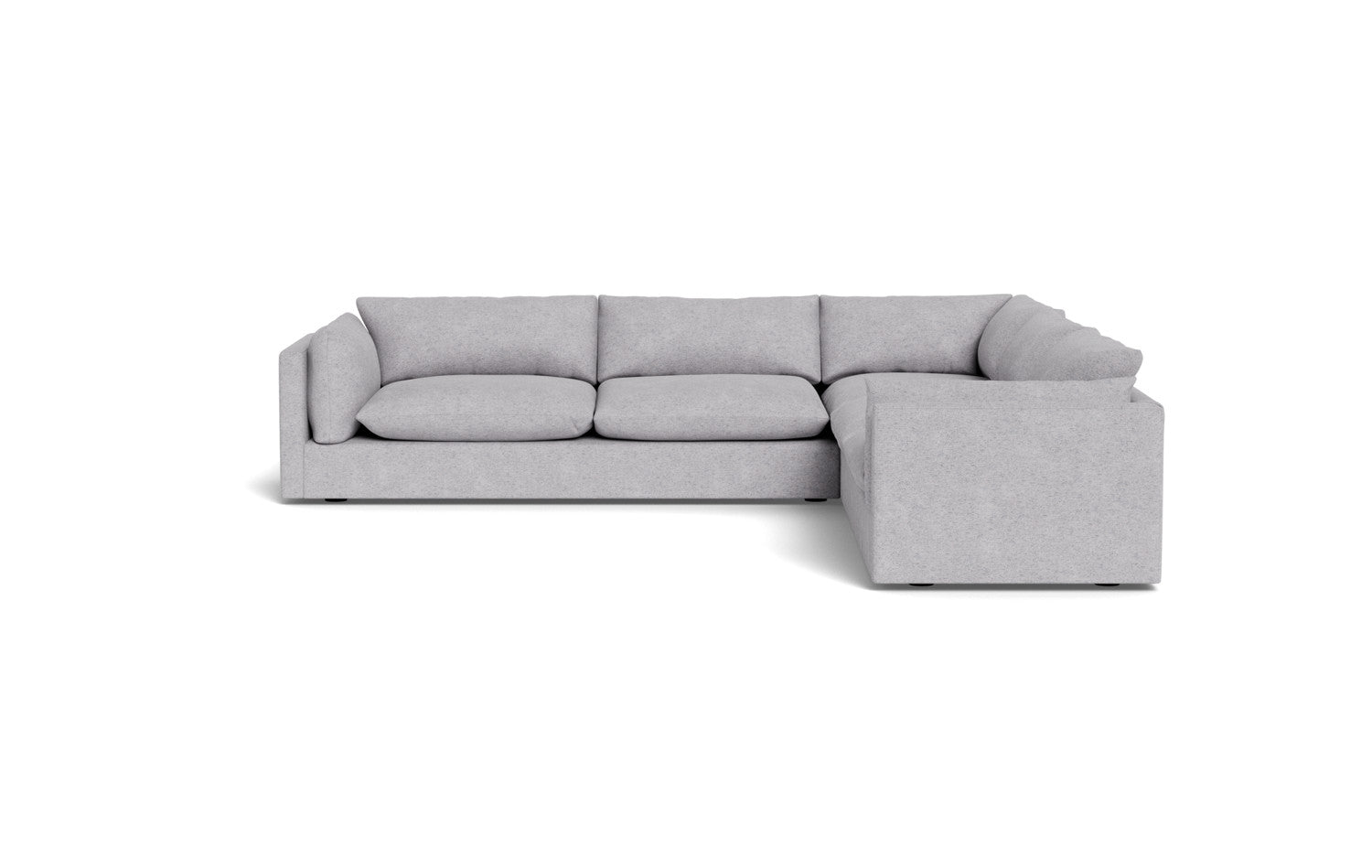 SoCo 124 Corner Sectional Sofa - Modern L-Shaped Couch with Storage & Recliner for Living Room, Family Room, or Home Theater - Comfortable Fabric Upholstery & Sturdy Frame