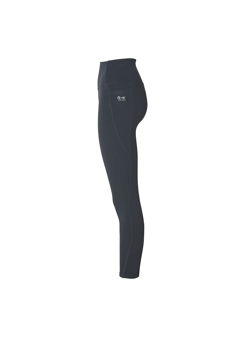 RX Black Label Signature 360N Warm Pocket Leggings for Women - High Waisted Thermal Yoga Pants with Side Pockets - Perfect for Winter Workouts, Running, and Lounge Wear