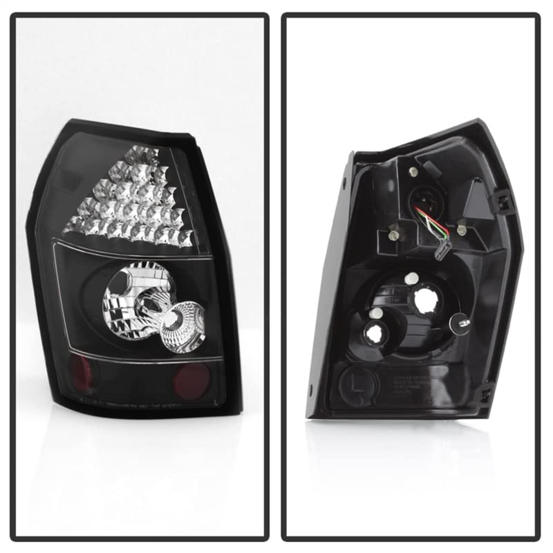 Spyder Auto 5002365 LED Tail Lights for Cars - Black/Clear Smoke Lens - High Visibility Brake Lights - Perfect for Night Driving & Enhanced Safety