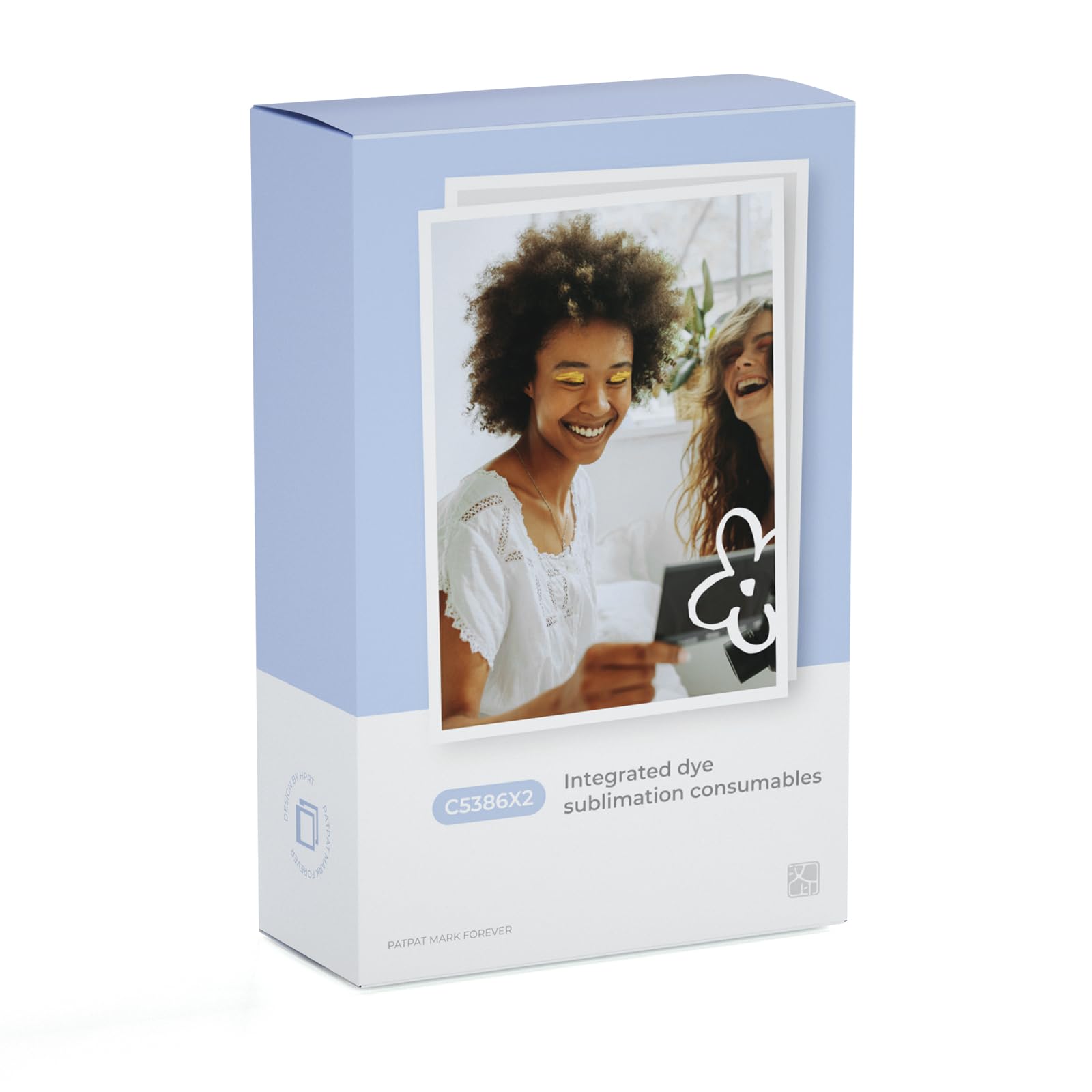 2-Pack 2x3'' All-in-One Photo Paper & Color Ribbon Cartridge Refill (10 Sheets Each) for HPRT CP2100 Mini Photo Printer - Perfect for Instant Prints, Travel Photos & DIY Projects