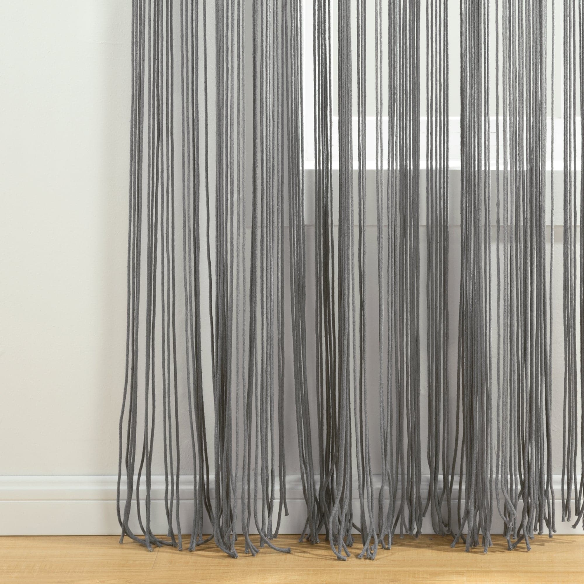 Boho Macrame Tassel Cotton Window Curtains for Living Room, Bedroom - Handmade Bohemian Sheer Drapes with Tassel Trim - Perfect for Home Decor, Nursery & Cozy Spaces