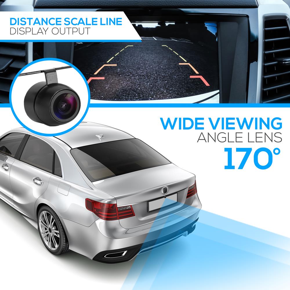 HD Wireless Backup Camera for Cars - Easy Installation, Night Vision, Waterproof - Perfect for Parking, Reversing & Trailers (Compatible with Most Vehicles)