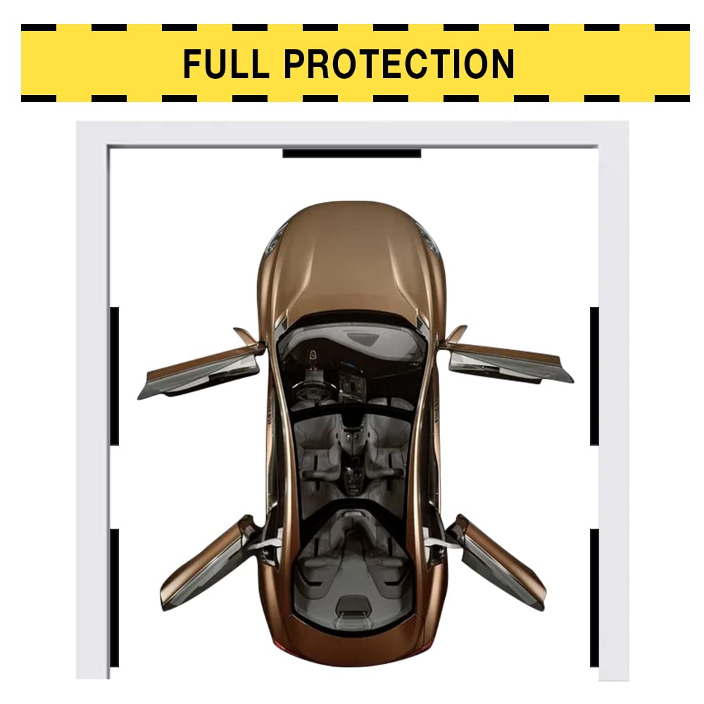 Garage Wall Protector Foam Column Guard - Reflective Edge Bumper for Parking Garages & Driveways (2-Pack) - Prevent Vehicle Damage to Walls & Poles - Perfect for Home Garages, Commercial Parking Lots & Tight Spaces