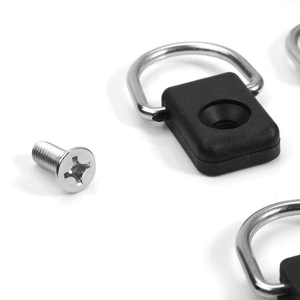 10PCS Kayak D Ring Screw Kit - Heavy Duty Canoe Boat Fishing Rigging Hardware for Sailing, Camping & Marine Safety - Deck Loop Mounting Tie Down Accessories for Kayaks, Canoes & Small Boats - Perfect for Securing Gear, Fishing Rods & Safety Equipment