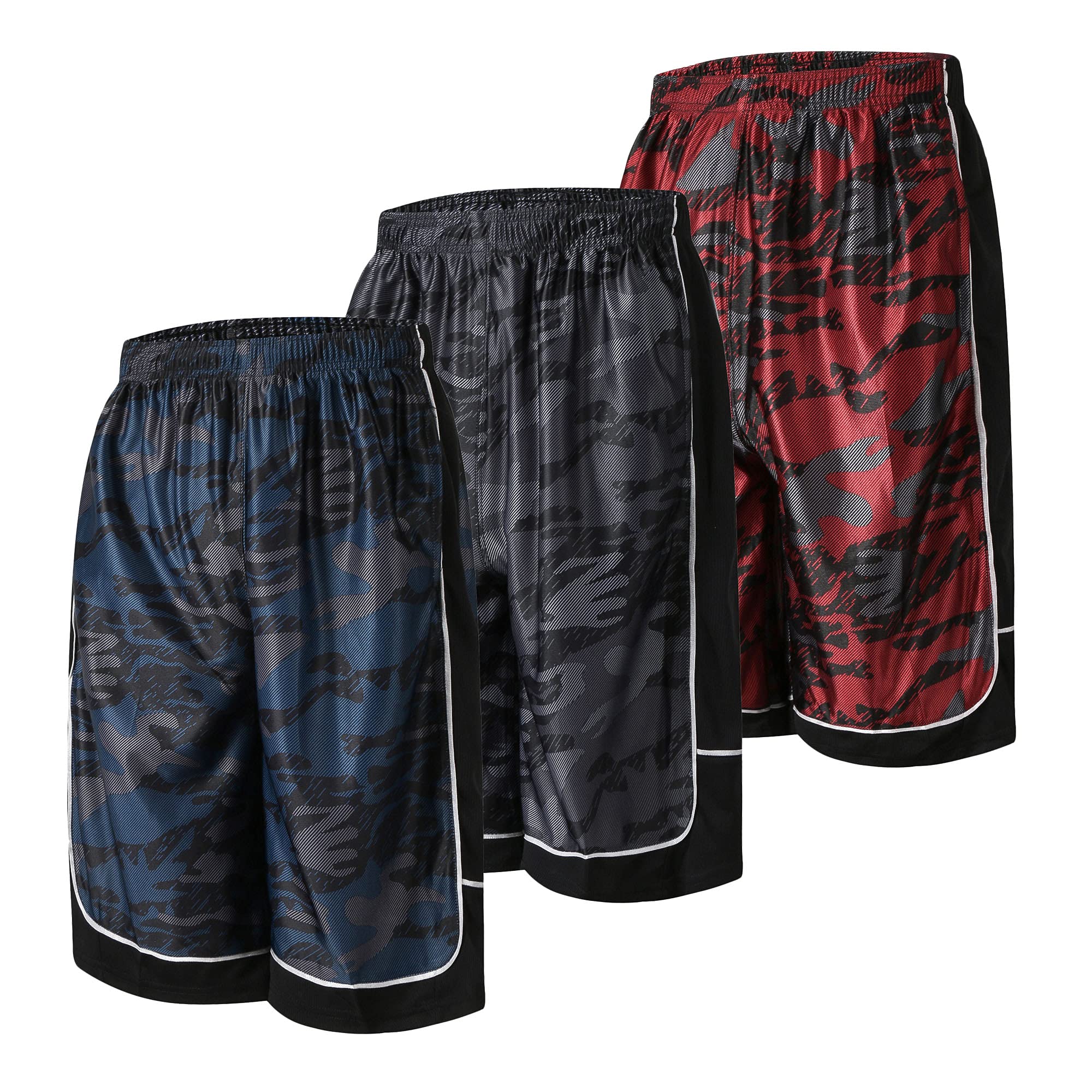 **Men's Quick-Dry Basketball Shorts with Drawstring & Pockets - Lightweight Running & Gym Workout Shorts for Sports & Casual Wear**