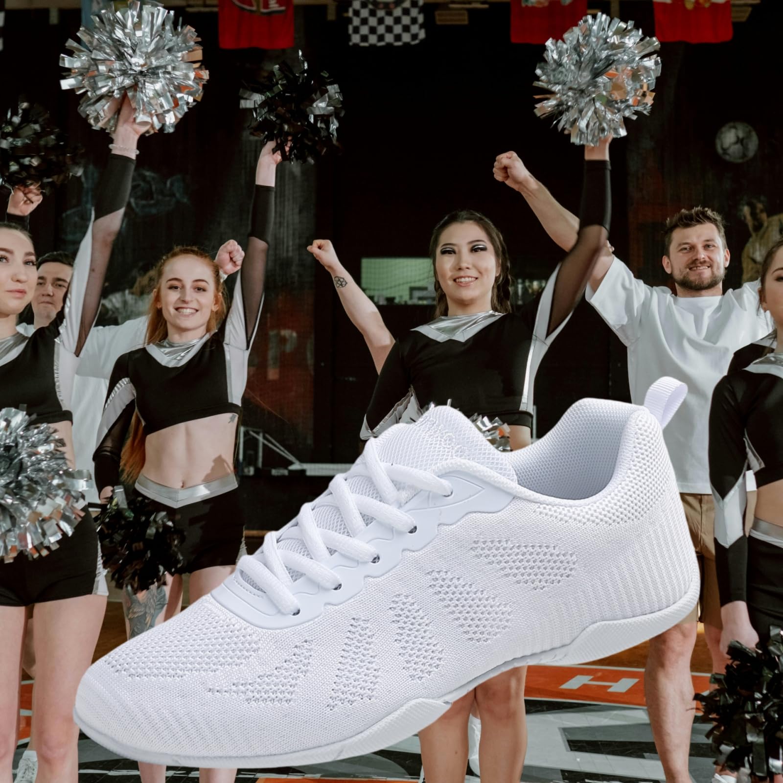 Cheer Shoes for Girls - Women's Dance Sneakers for Hip Hop, Tennis, Training & Competition - Youth Athletic Tumbling Shoes for Performance & Practice - Perfect for Cheerleading, Gym Workouts & Dance Classes