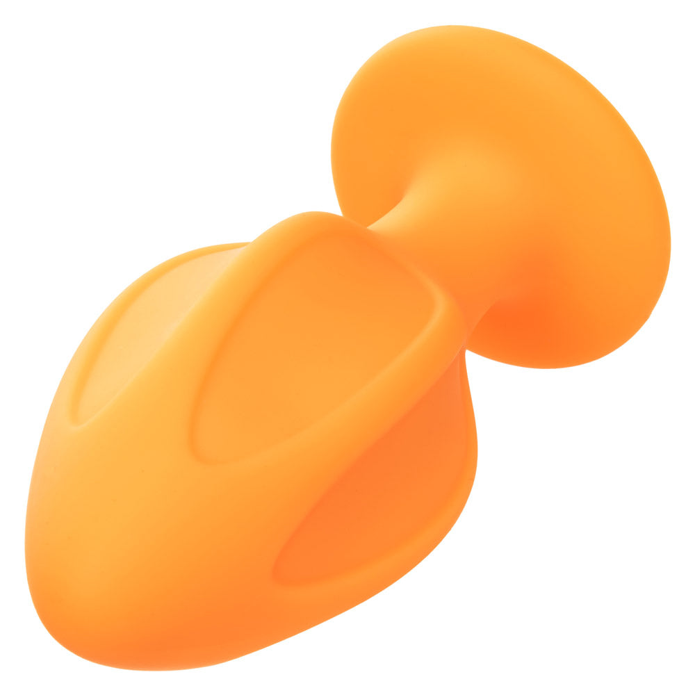Sensual Anal Plug Duo Set - Orange Silicone Butt Plugs for Beginners & Couples - Perfect for Intimate Play & Spicing Up Your Sex Life
