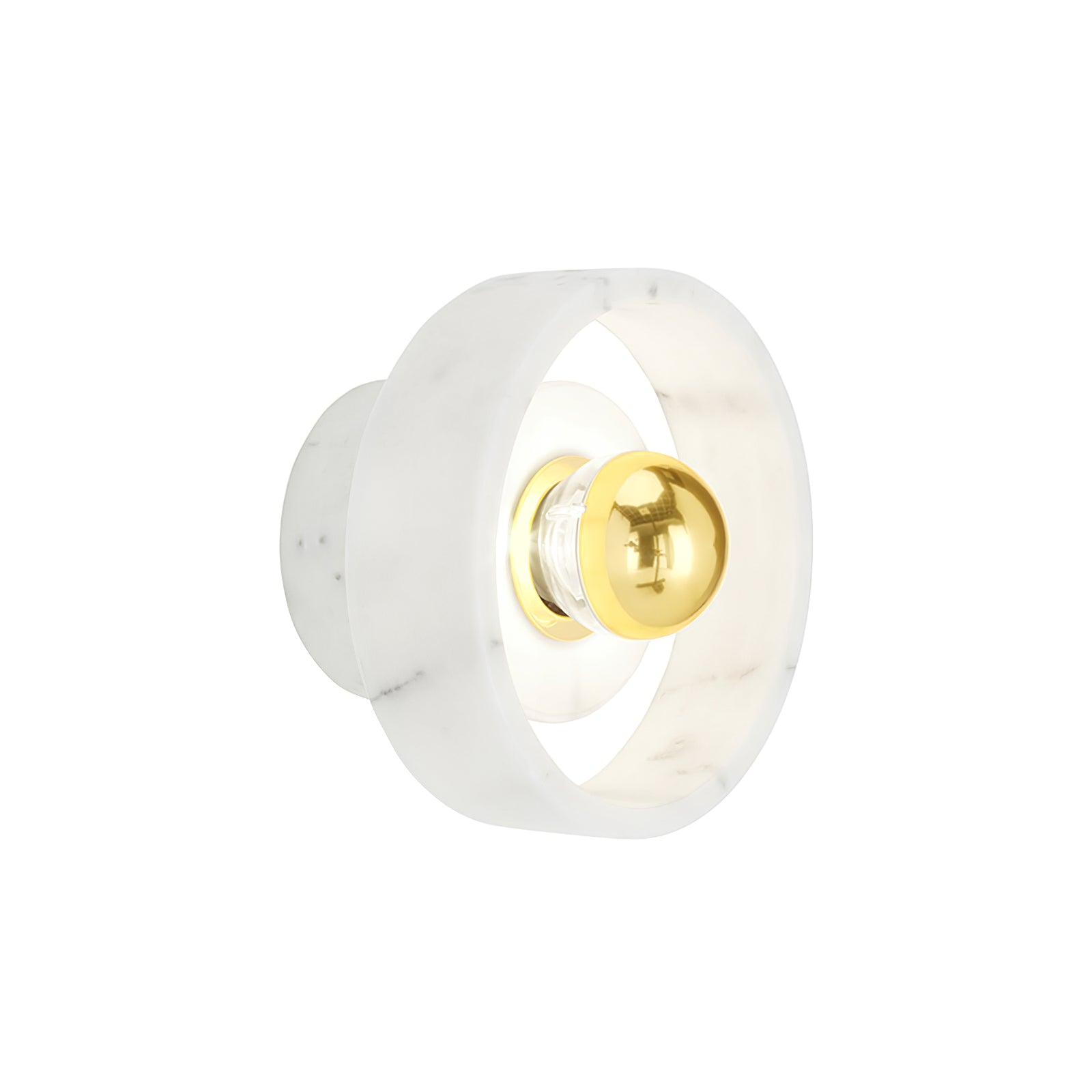Marble Aura Wall Lamp - Modern Crystal Glass Sconce Lighting for Bedroom, Living Room & Hallway - Elegant Home Decor & Ambient Lighting Solution