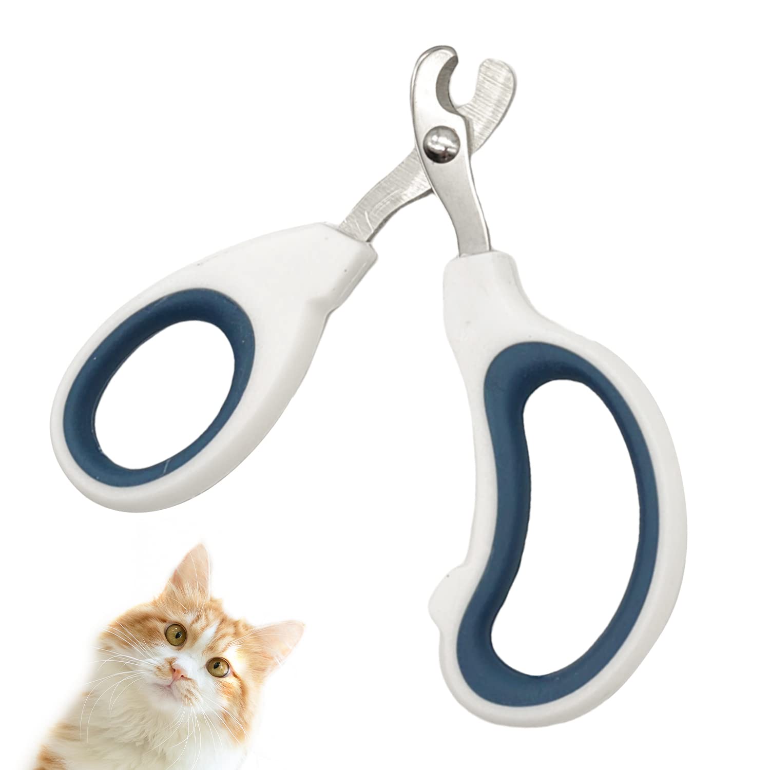 CHEERYMAGIC Professional Pet Nail Clippers - Safe & Sharp Cat Nail Trimmer for Kittens, Puppies, Rabbits, Guinea Pigs & Small Animals - Perfect for Home Grooming & Pet Care