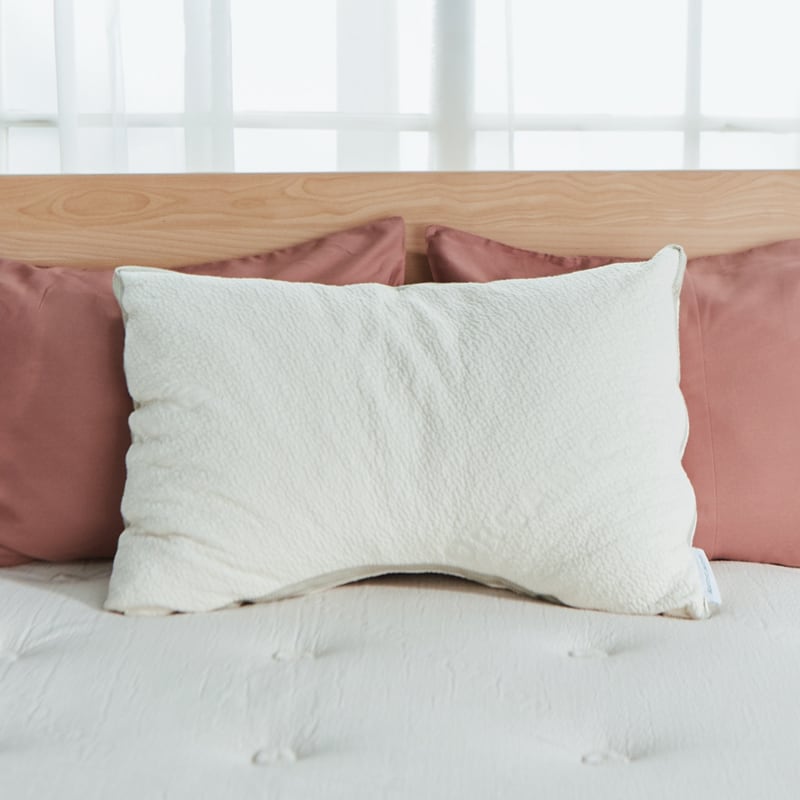 Organic Avocado Green Memory Foam Pillow for Neck Pain Relief - Eco-Friendly & Hypoallergenic - Perfect for Side, Back & Stomach Sleepers - Home & Travel Use