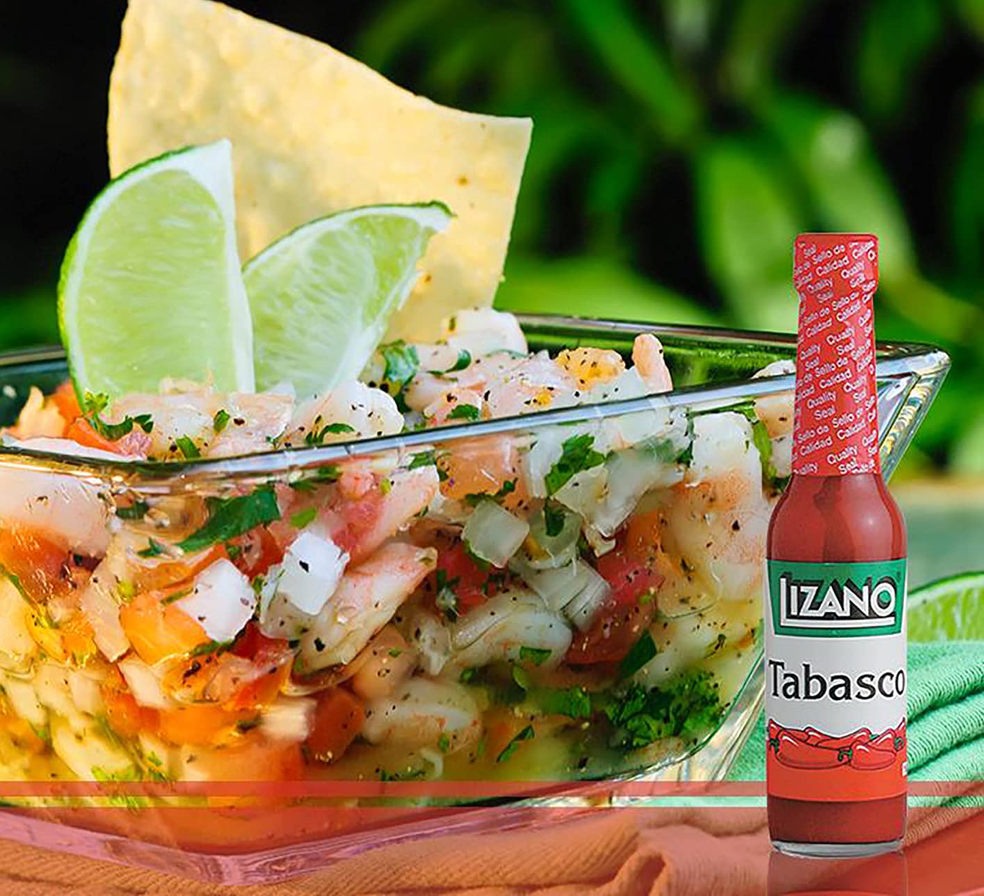 Lizano Tabasco Hot Sauce - Costa Rican Spicy Thick Rich Salsa with Ripe Red Peppers, No Vinegar, Robust Fiery Flavor (62g, 2.2 fl oz) - Perfect for Tacos, Burritos, Grilled Meats & Breakfast Dishes