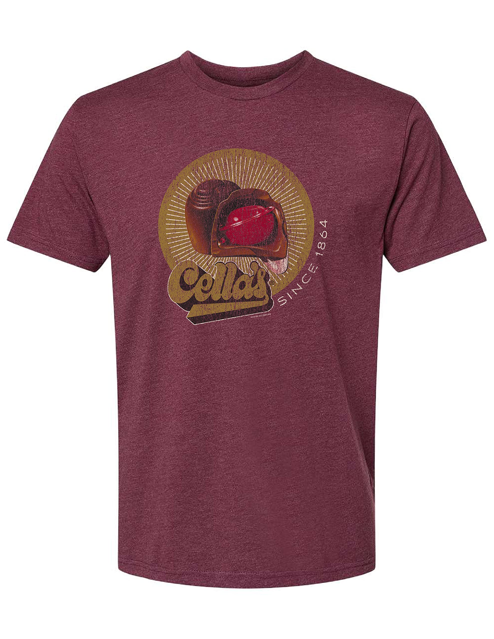 Cella's Chocolate Covered Cherries T-Shirt | Vintage Candy Graphic Tee, Unisex Casual Cotton Shirt for Men & Women - Perfect for Candy Lovers, Retro Parties & Sweet-Themed Events