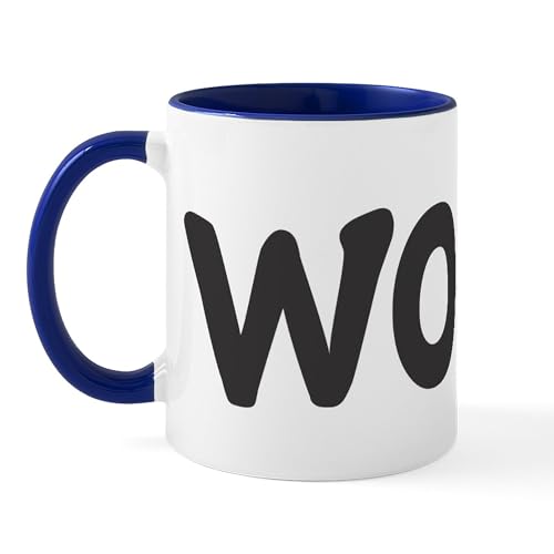 White/Navy Inside - Woof Mug