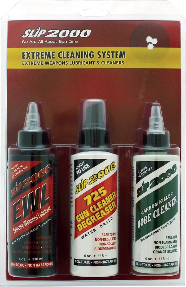 Slip 2000 Extreme Cleaning System 2oz Combo Pack - Gun & Firearm Cleaning Kit for Pistols, Rifles & Shotguns - Perfect for Home Maintenance & Range Use