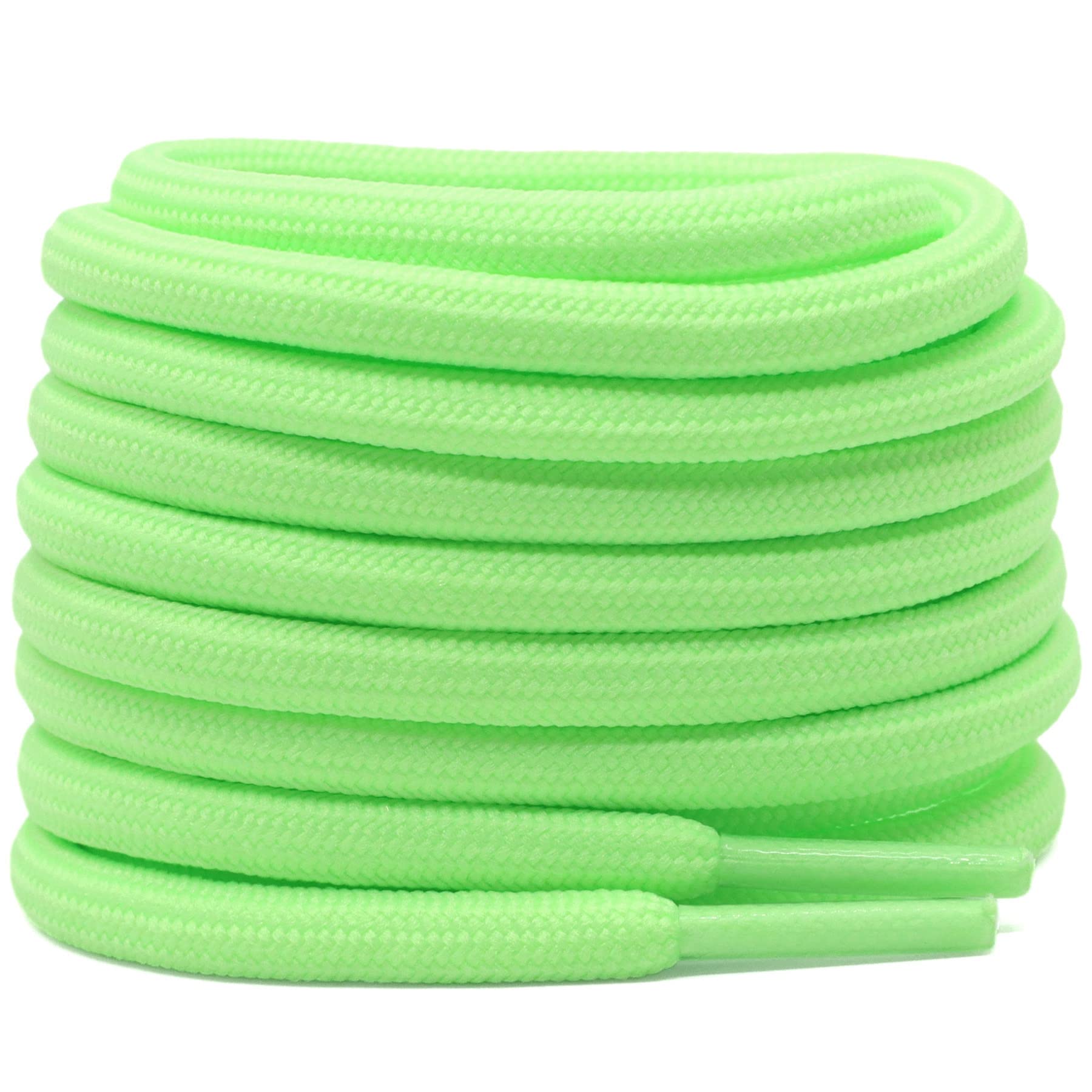 DELELE 2 Pairs Thick Round Climbing Shoelaces - Durable Hiking & Boot Laces for Outdoor Sports, Work Boots, and Hiking Shoes
