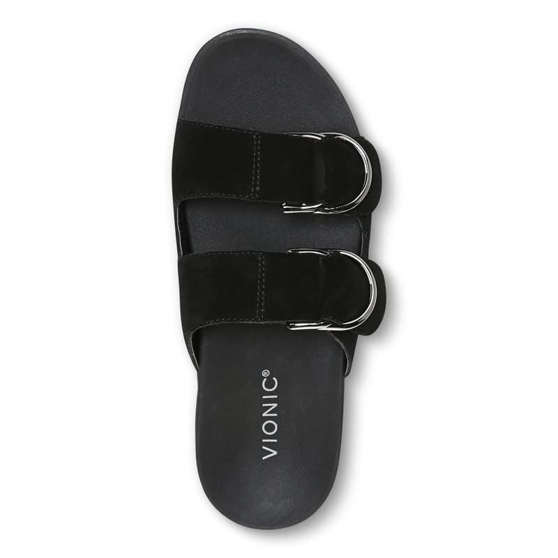 Vionic Women's Mirage Corlee Casual Slip-On Slide Sandals - Orthotic Arch Support Comfortable Walking Sandals for Women with Three-Zone Cushioning | Perfect for Beach, Poolside, and Everyday Wear
