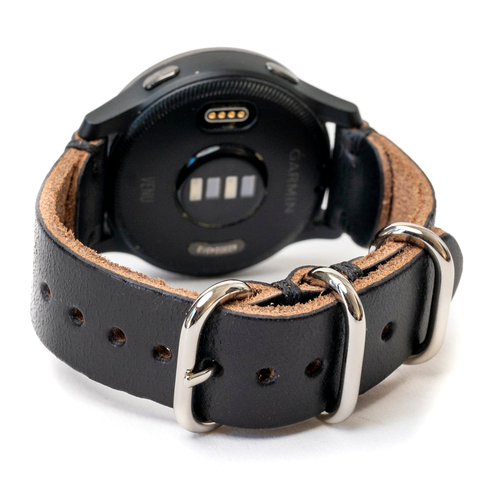 Premium Genuine Leather Replacement Watch Band for Garmin Smartwatches - Comfortable & Durable Strap for Fenix, Forerunner, Vivoactive Series - Perfect for Workouts, Running & Everyday Wear