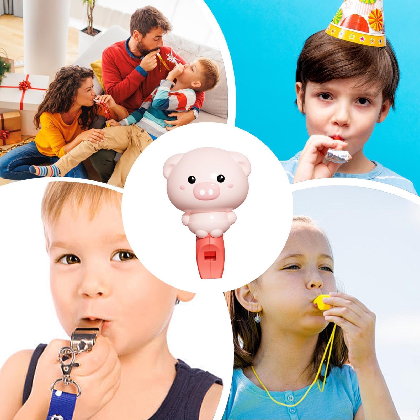 **Cartoon Whistle Toy for Kids with Lanyard - Fun Toddler Whistle & Trumpet Toy | Hand-Eye Coordination & Learning Musical Instrument for Children | Perfect for Outdoor Play, Parties & Music Education**