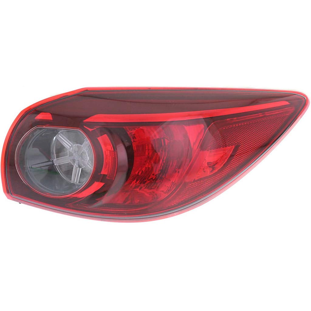 2014-2018 Mazda 3 LED Tail Lights Pair (Driver & Passenger Side) - DOT Certified Replacement for Hatchback Models - Includes Bulbs - Fits BHP1-51-160B | Perfect for Night Driving & Enhanced Safety