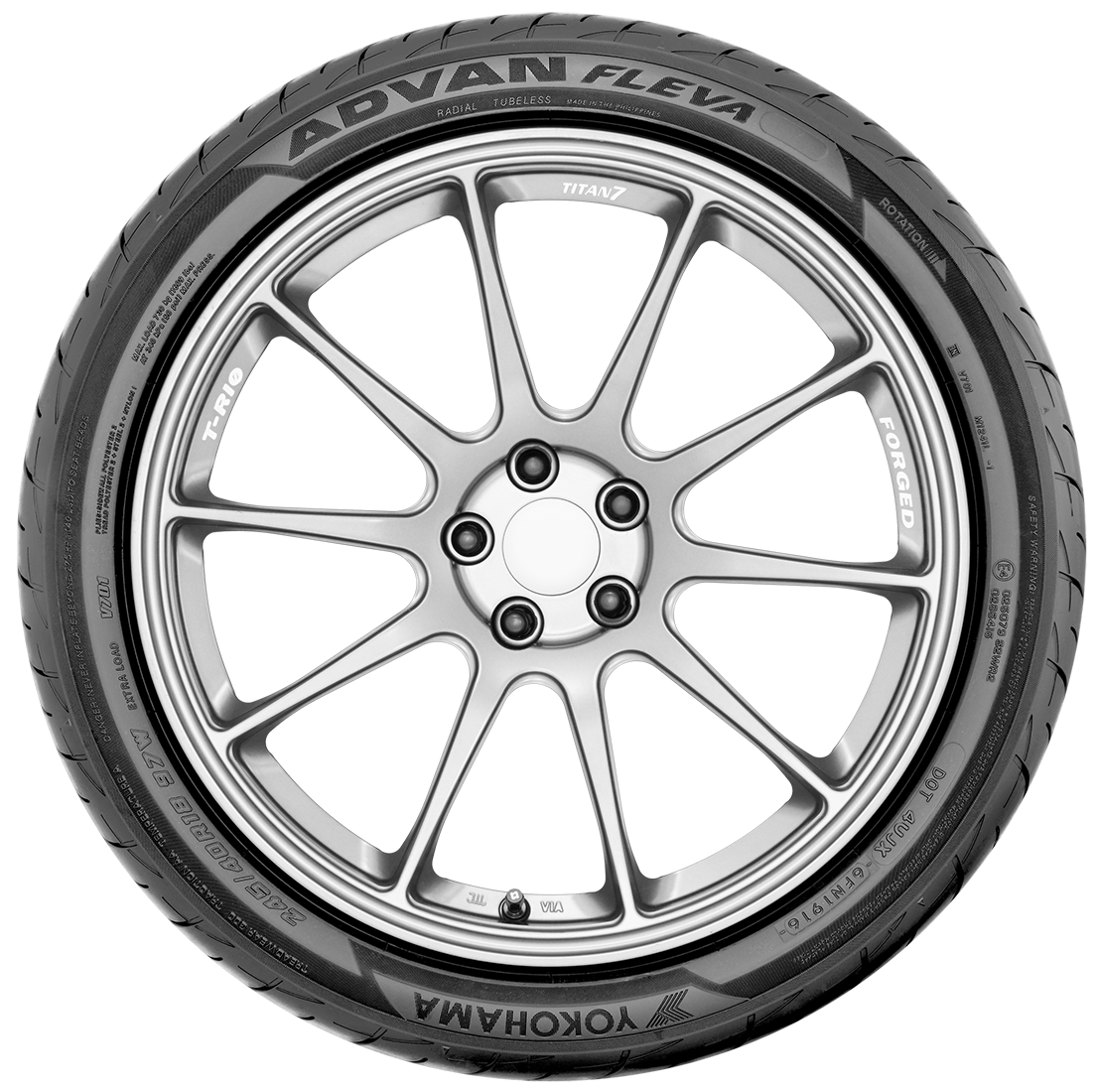 Advan Fleva V701 205/45R16 87W High Performance All-Season Tires - Perfect for Sedans, Coupes & Compact Cars - Enhanced Grip & Comfort for Daily Commuting & Highway Driving