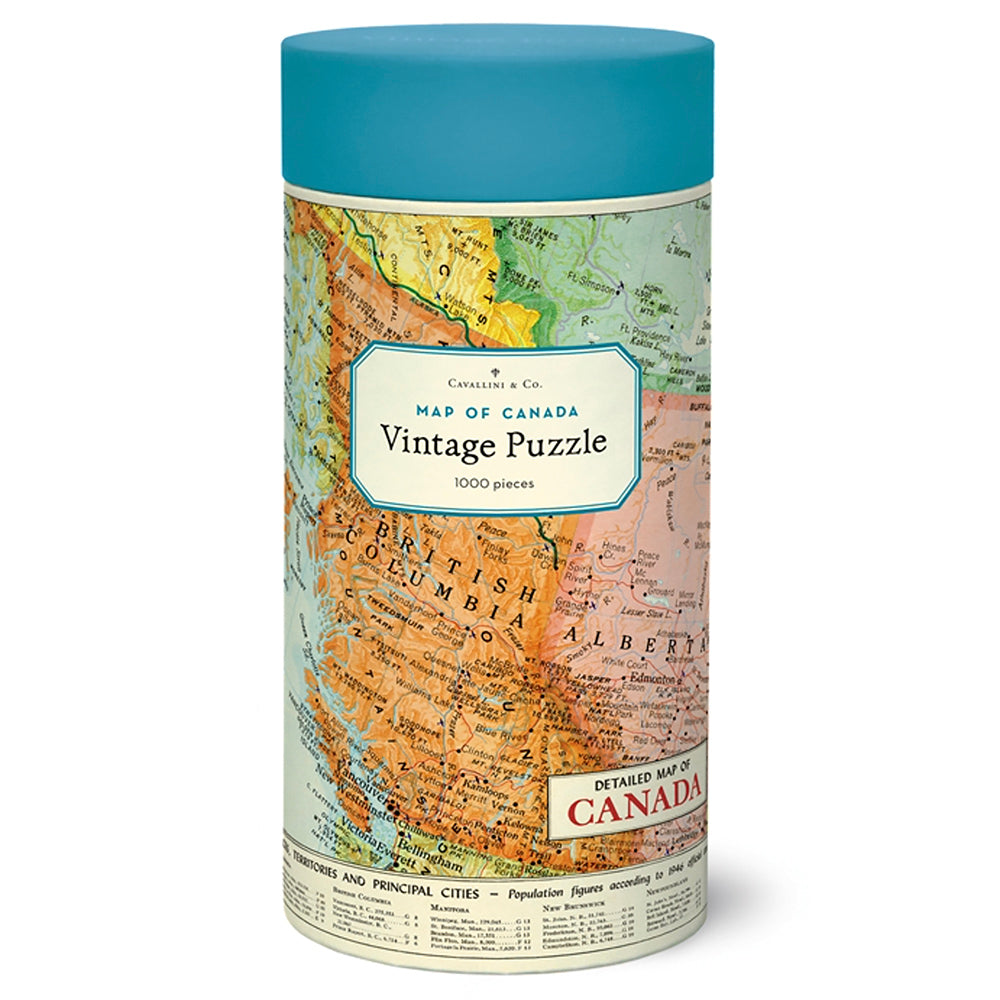 1000 Piece Canada Map Jigsaw Puzzle for Adults & Kids - Fun & Educational Geography Learning Game for Family & Classroom