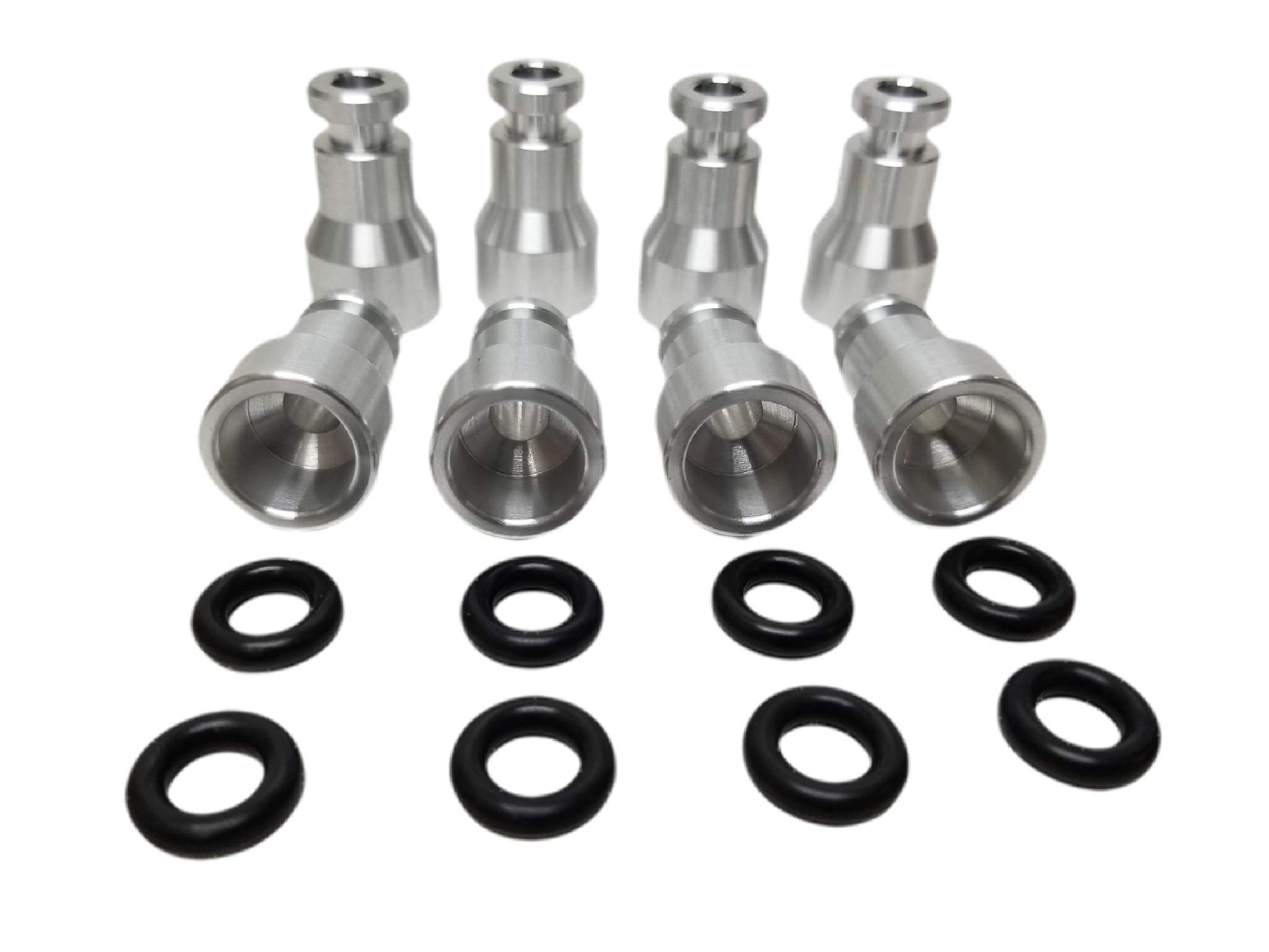 LS1 LS6 Intake Manifold & Fuel Rail to LS Truck Fuel Injector Adapters Spacers - Set of 8 - Compatible with Chevrolet Camaro, Pontiac Trans Am, LQ4, LQ9, LM7, L33, L96 Engines - High Performance Upgrade for Improved Fuel Delivery - Made in USA - Perfect for Engine Builds & Performance Tuning