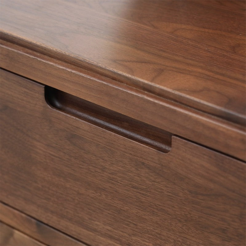 Solid Oak Wood Nightstand - Scandinavian Modern Bedside Table for Bedroom, Living Room & Nursery - Stylish & Durable Storage Solution