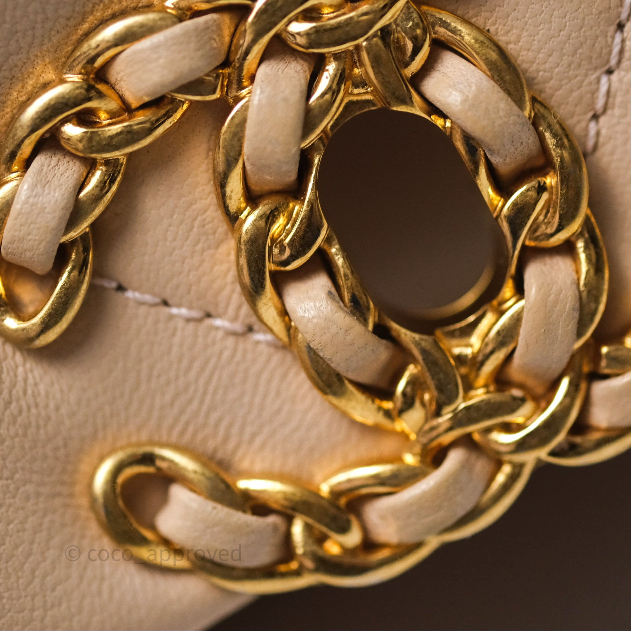 Chanel 19 Small Beige Handbag with Mixed Gold & Silver Hardware - Luxury Crossbody Bag for Women, Perfect for Date Night & Special Occasions