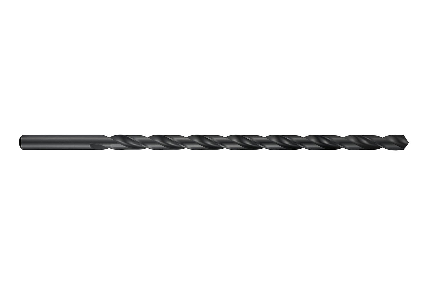 Extra Long A1253/8X250 High Speed Steel Drill Bit with Steam Oxide Coating - 0.375