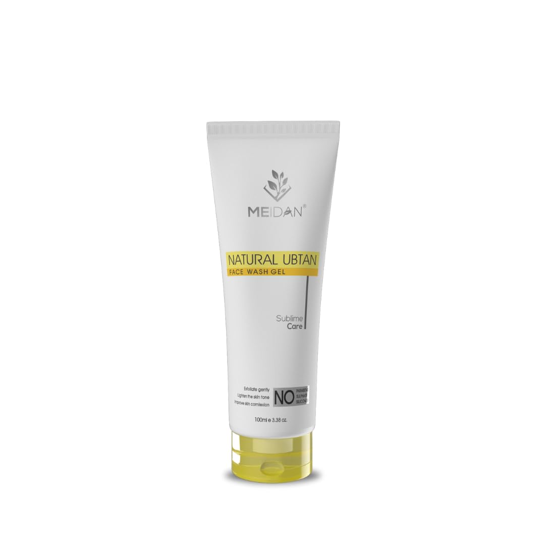 MEIDAN NATURAL UBTAN FACE WASH - Ayurvedic Herbal Cleanser for Glowing Skin | Gentle Daily Facial Cleanser for All Skin Types | Perfect for Morning & Night Skincare Routine