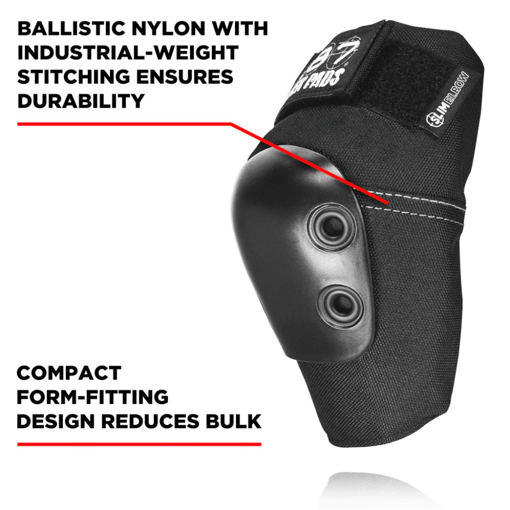 187 Slim Elbow Pad - Lightweight Protective Gear for Skateboarding, Cycling & Sports - Comfortable Armor for Elbow Joint Support