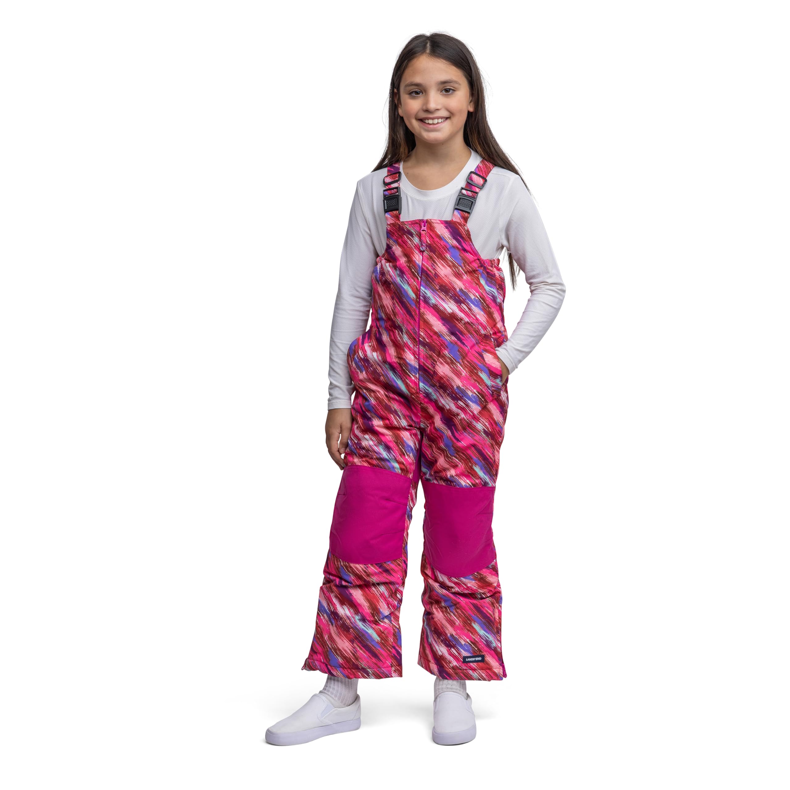 Lands' End Kids Squall Waterproof Snow Pants with Reinforced Knees - Winter Outdoor Play, Skiing, Snowboarding & Cold Weather Activities for Boys & Girls