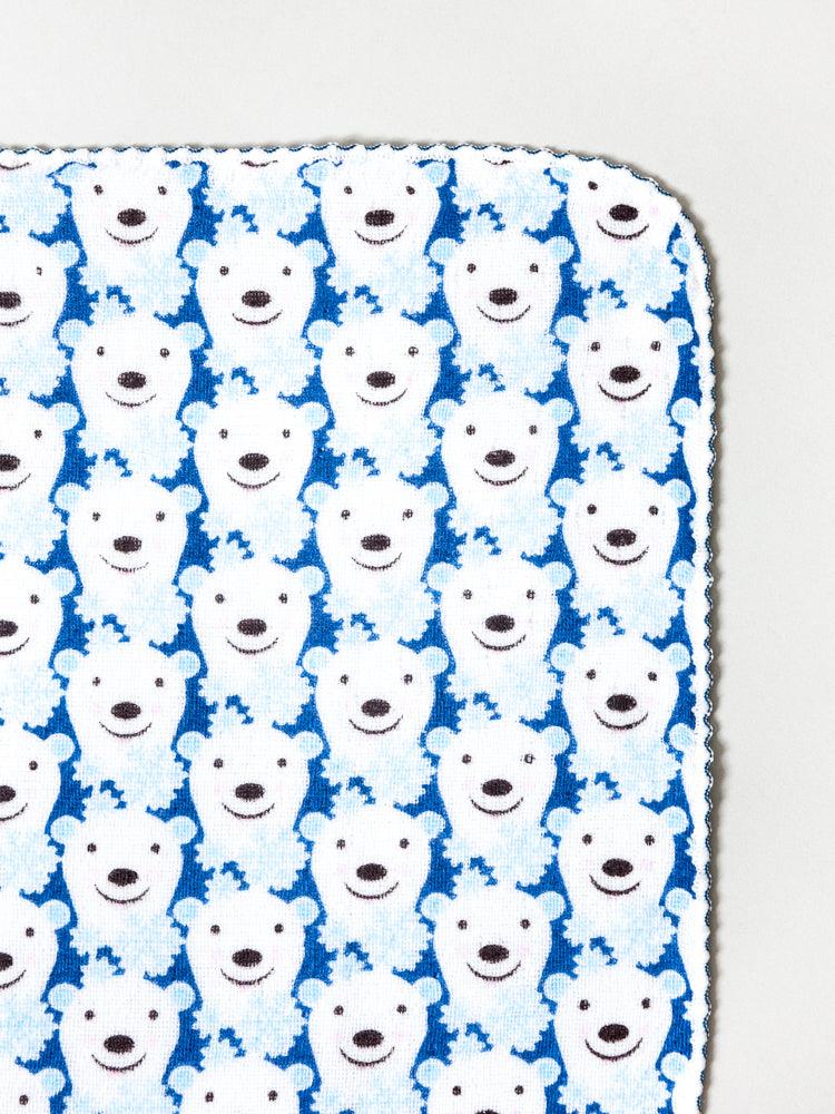 Haikara Little Handkerchief - Soft Polar Bear Design Cotton Handkerchief for Kids & Adults - Perfect for Everyday Use, Gifts, and Travel Accessories