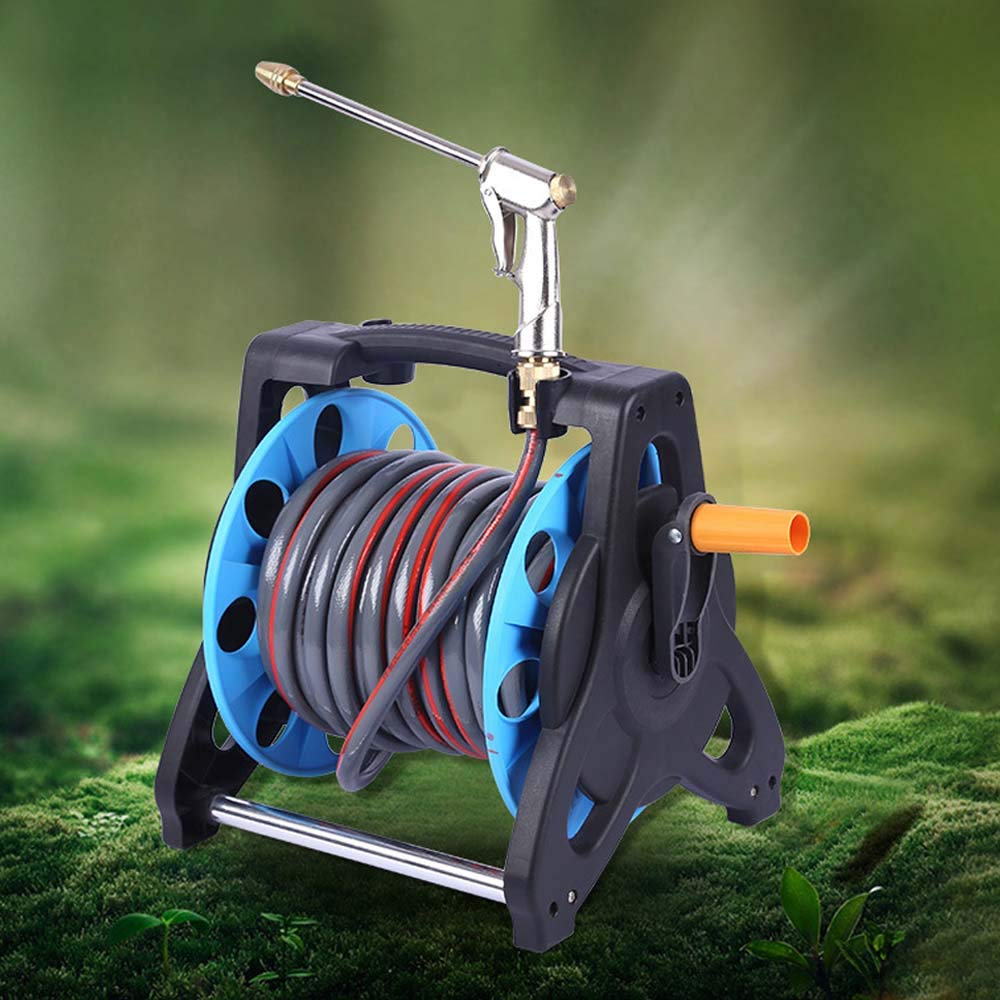 **Heavy Duty Garden Hose Reel Rack - High Pressure Car Wash & Watering Hose Storage Organizer - Perfect for Home, Lawn, Garden & Outdoor Use**