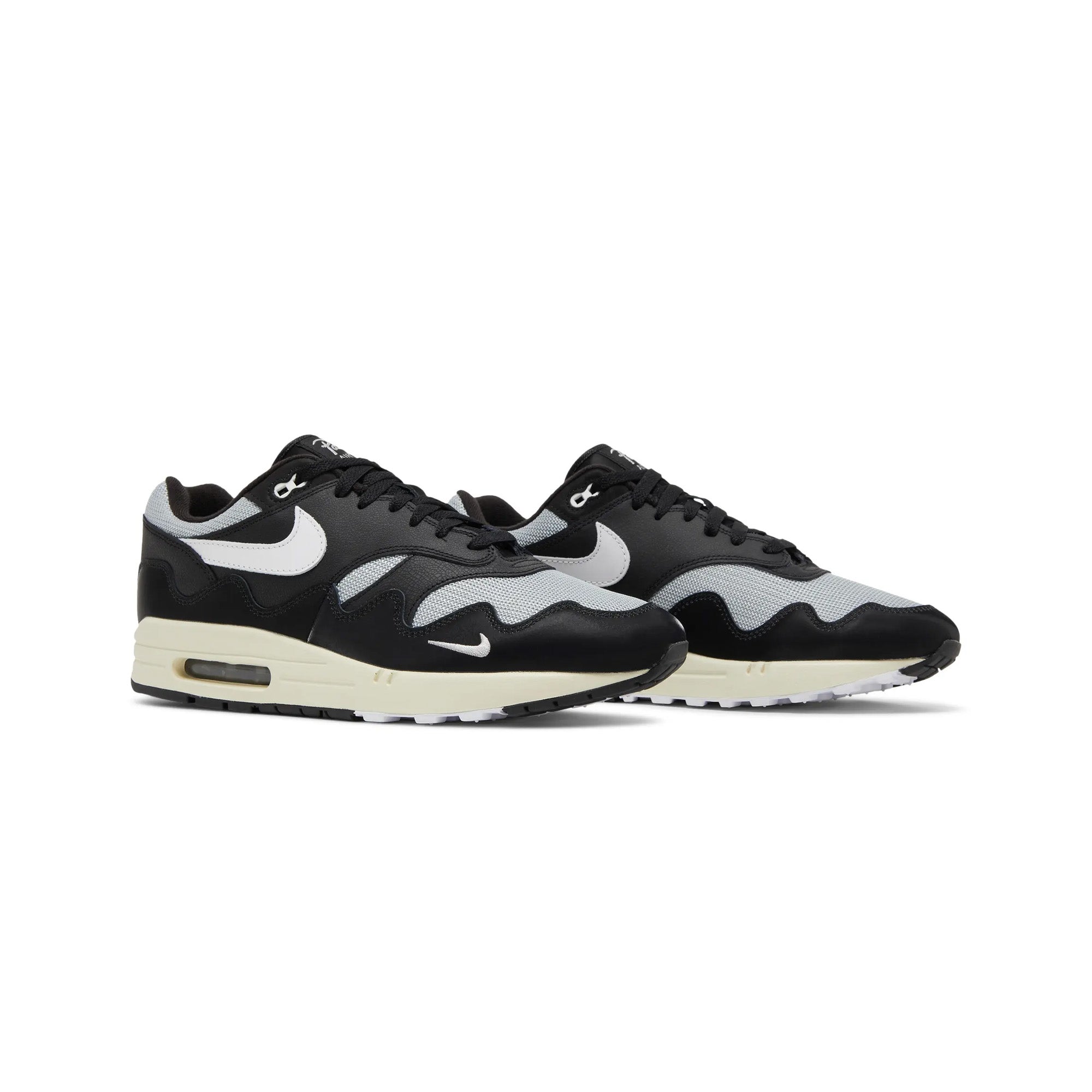 Patta x Nike Air Max 1 Waves 'Black' Sneakers (2021) - Men's Running Shoes for Casual Wear & Street Style Fashion