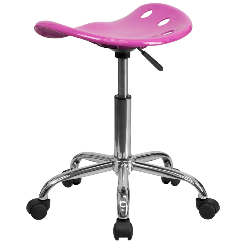 Vibrant Apple Green Tractor Seat & Chrome Stool - Retro Diner Style Bar Stool for Kitchen, Cafe, and Home Decor