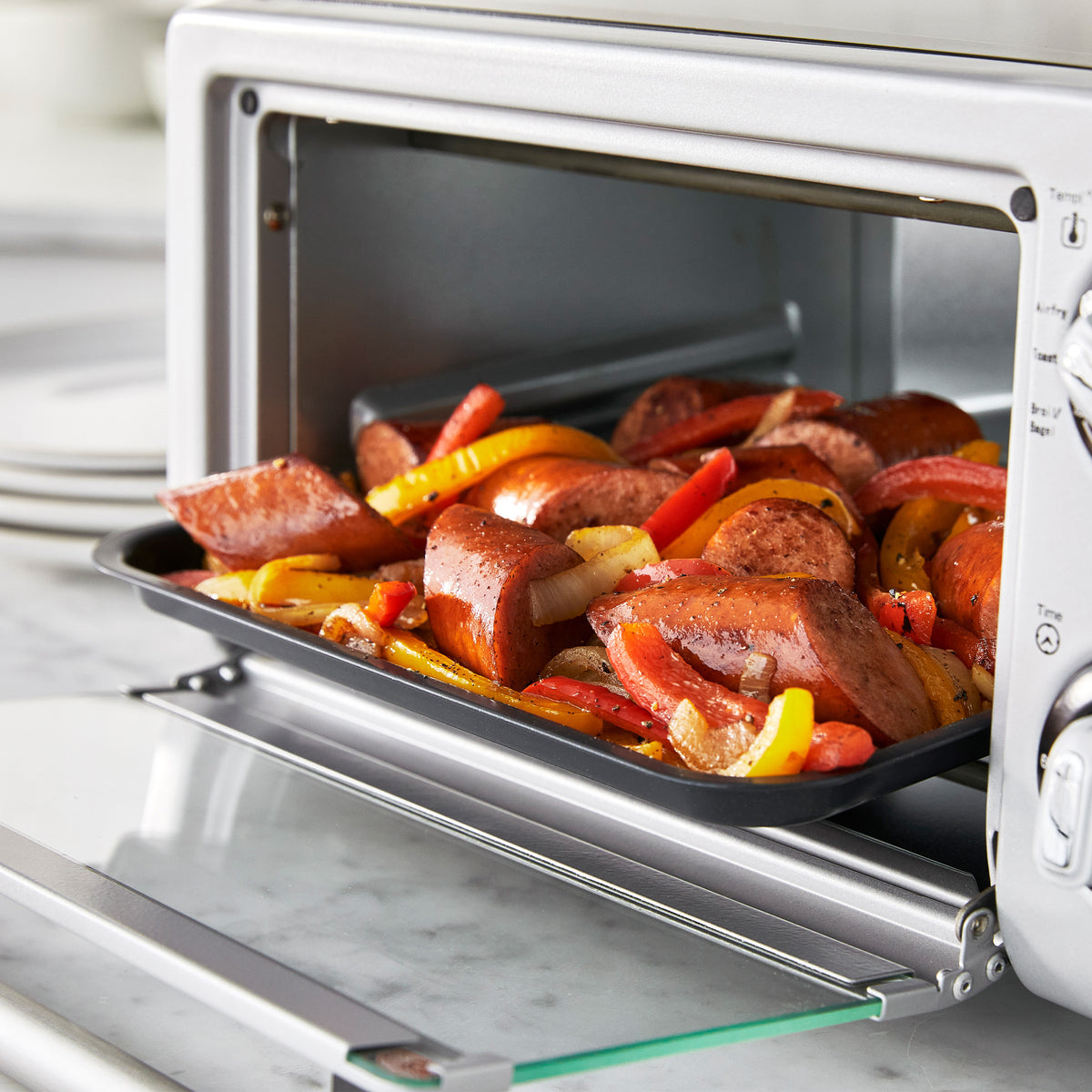 GreenLife Air Fry Toaster Oven with 4-in-1 Functions - 12L Capacity, Digital Display, 60-Minute Timer | Perfect for Baking, Roasting, Air Frying & Reheating | Ideal for Small Kitchens, Dorms & Apartments