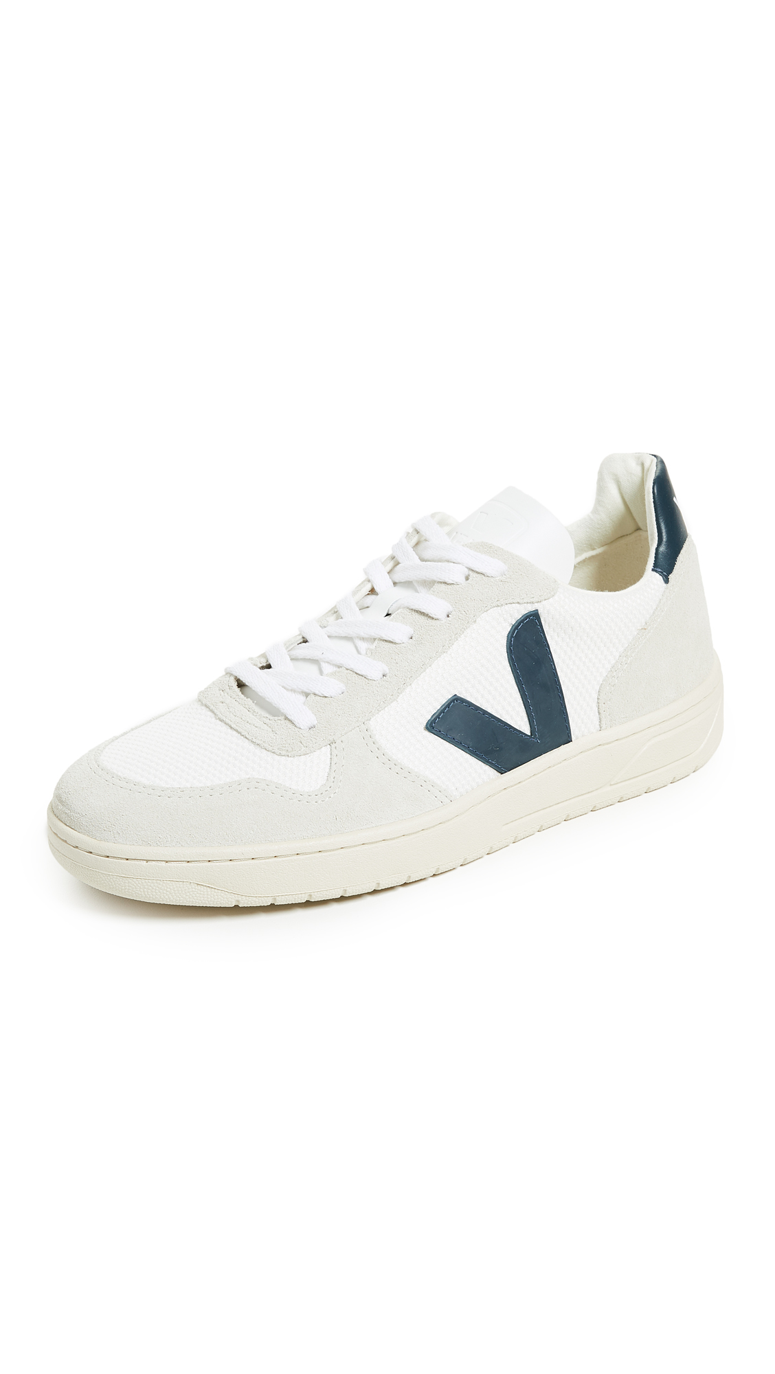 Veja V 10 B Mesh Sneakers for Men | Eco-Friendly Vegan Leather & Recycled Materials | Casual, Work & Everyday Wear