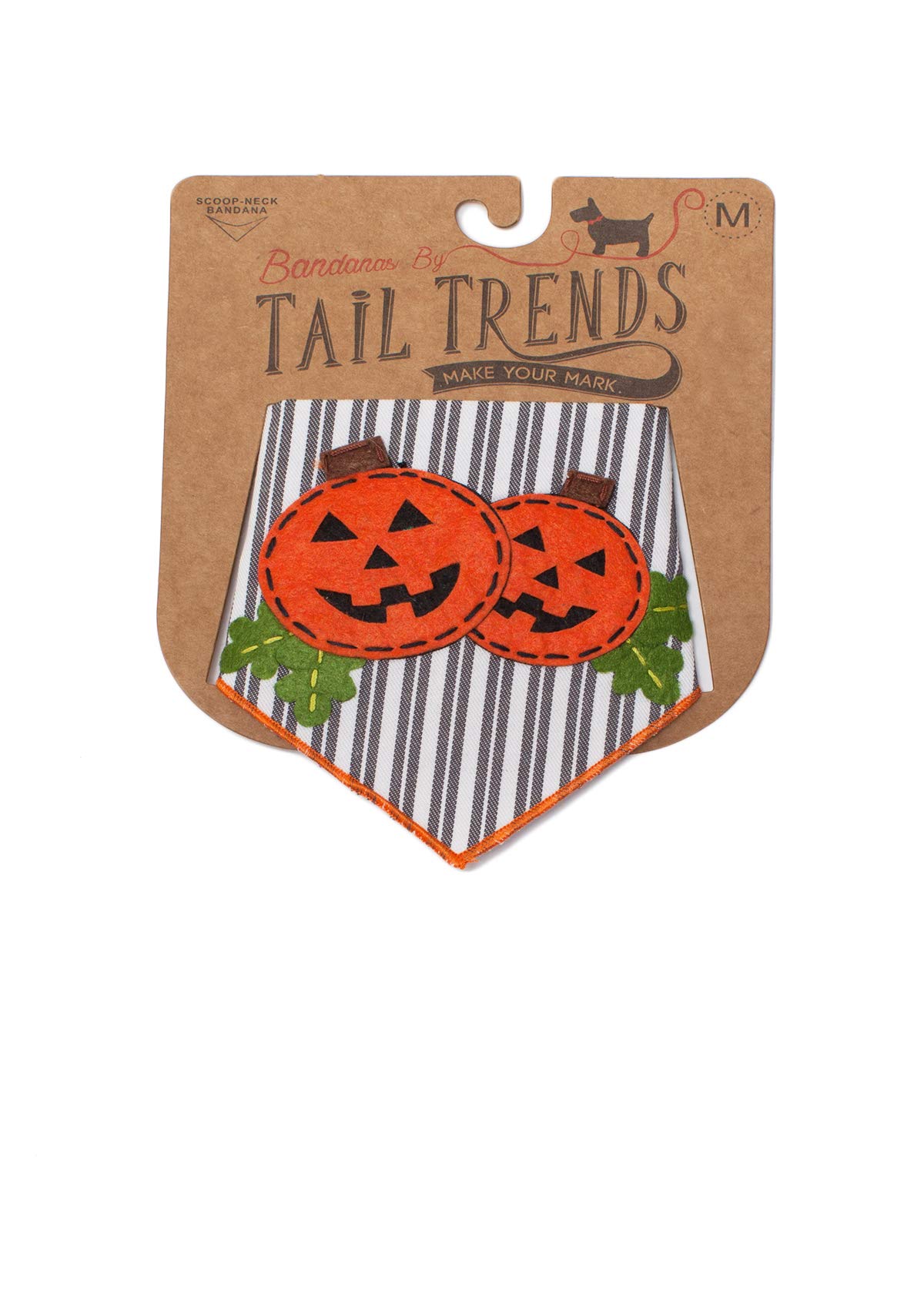 Halloween Dog Bandanas for Medium to Large Dogs - 100% Cotton Pumpkin Design Pet Bandana for Halloween Costumes, Parties & Photo Shoots