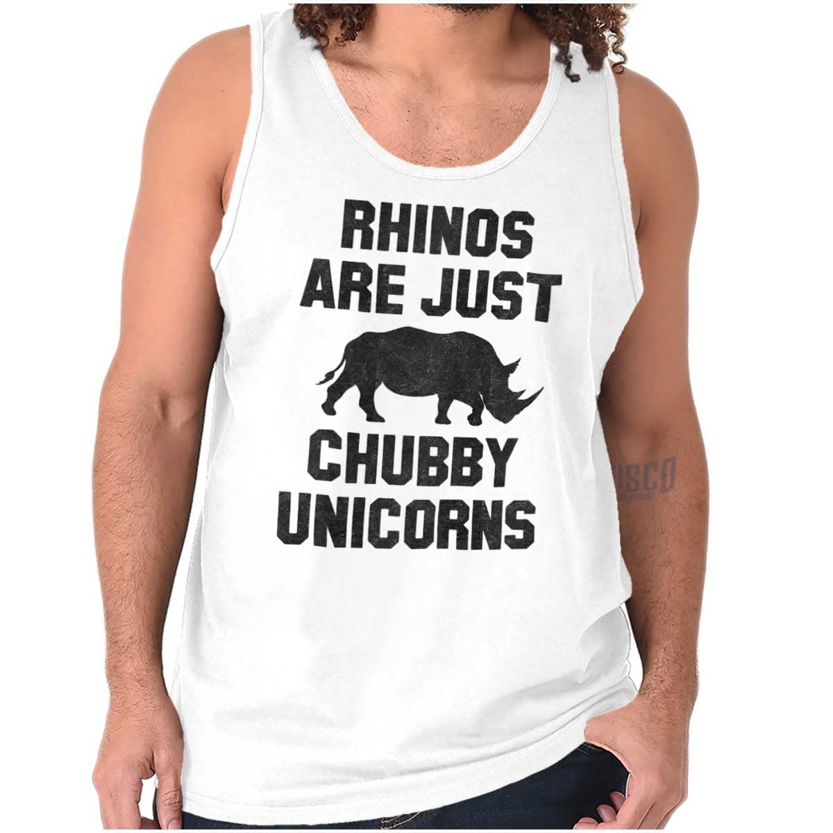 Funny Rhino Unicorn Graphic Tank Top for Men & Women - Perfect for Casual Wear, Gifts, and Animal Lovers