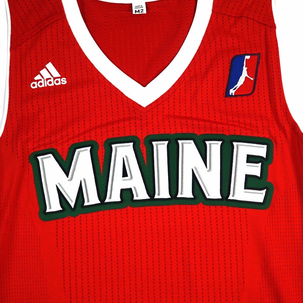 Adidas Maine Red Claws Authentic On-Court Team Issued Pro Cut Basketball Jersey for Men - XX-Large-Tall Size - Perfect for NBA Fans, Game Days & Sports Collectors