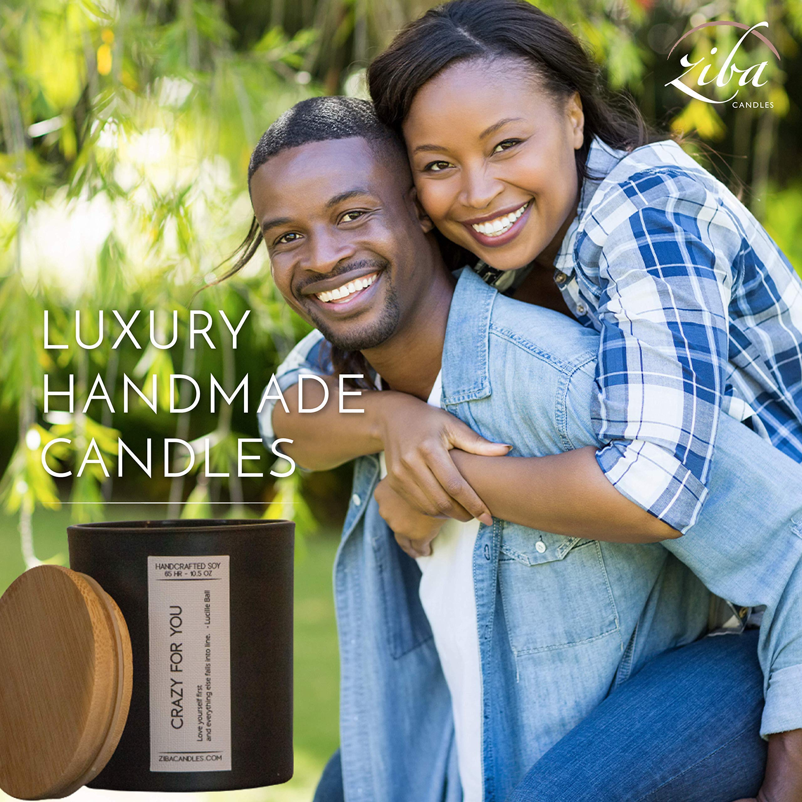 Ziba Candles - Crazy for You Men's Cologne - Saffron, Black Currant, Anise & Amber Scent with Patchouli, Cedar & Vanilla Notes | Premium Masculine Fragrance for Date Nights, Gifts & Everyday Confidence Boost
