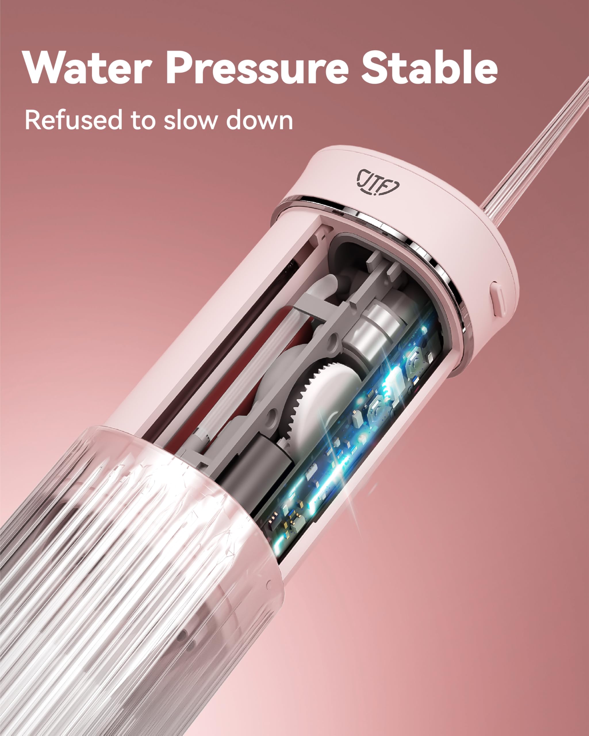 Portable Mini Water Dental Flosser - Teeth Cleaning Pick with Telescopic Water Tank, 4 Modes & Waterproof Design - Perfect for Braces, Bridges, Home & Travel Use - Ideal for Daily Oral Hygiene, Camping, and On-the-Go Dental Care