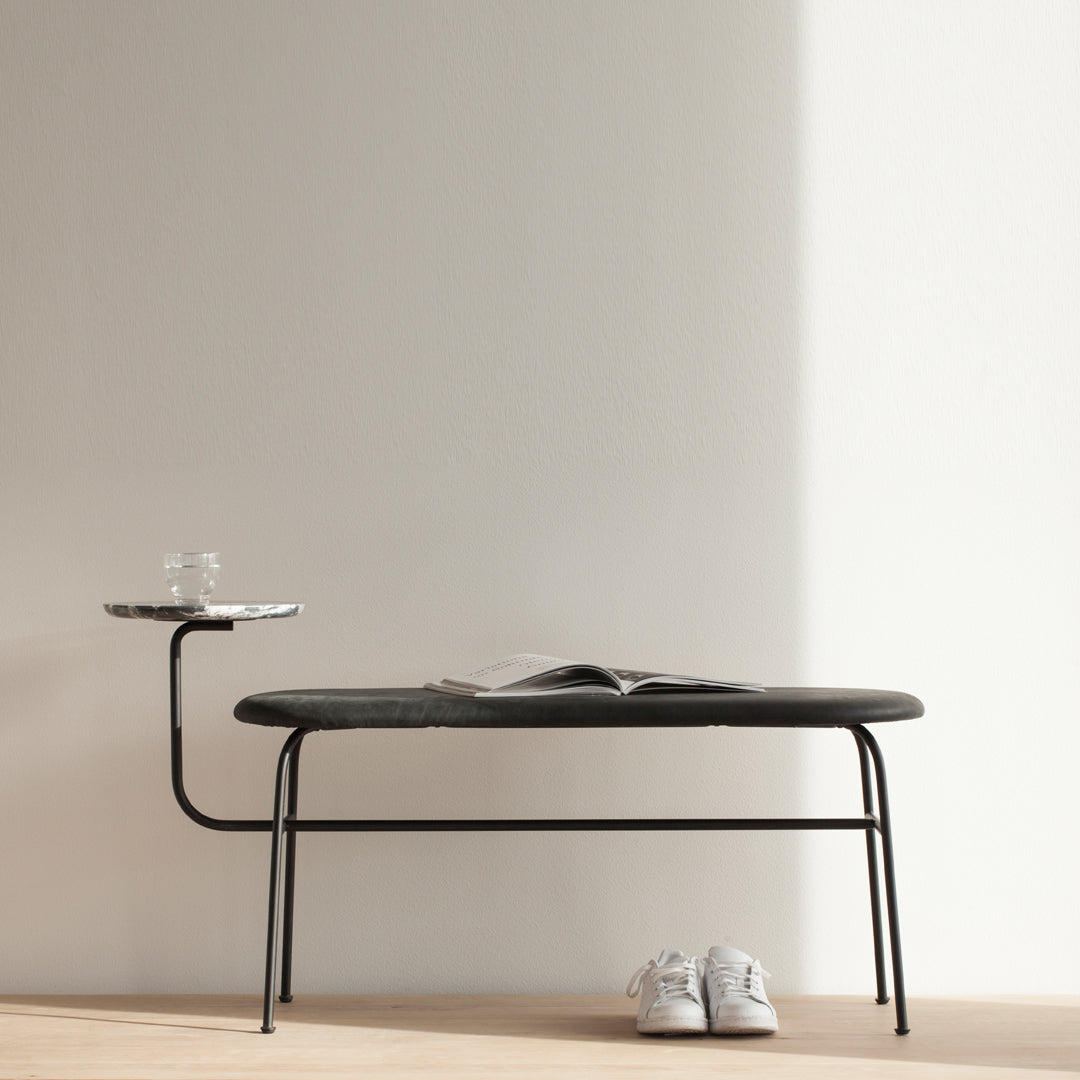 Afteroom Bench Menu - Modern Scandinavian Dining Bench for Kitchen, Dining Room & Cafe - Durable Wooden Bench with Minimalist Design for Home & Commercial Use