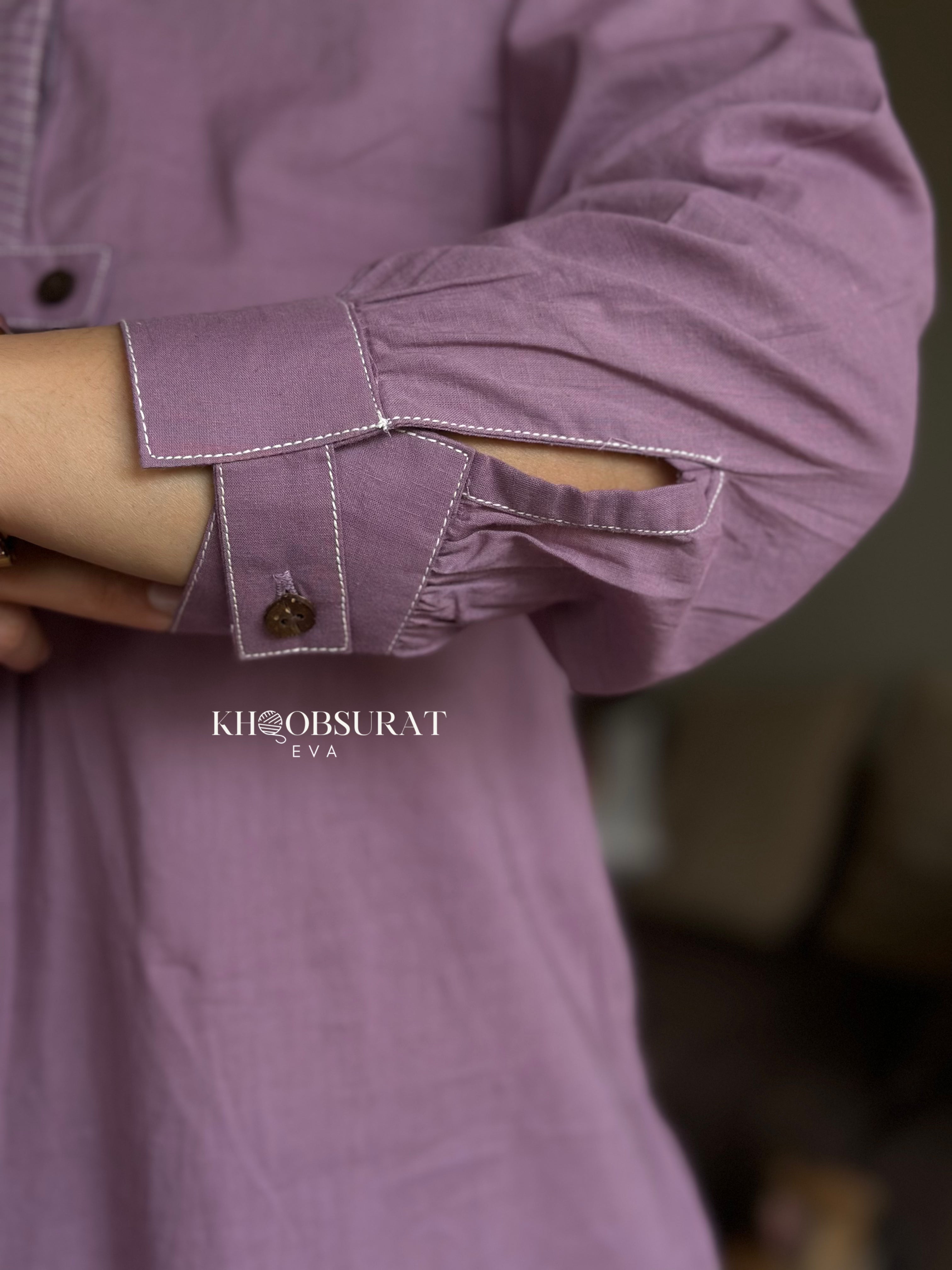 Stylish Cotton Breeze Purple Kurta Set for Women - Comfortable Traditional Indian Outfit for Festivals, Parties & Casual Wear