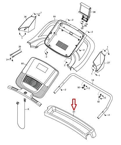 NordicTrack Proform Treadmill Replacement Tray 313881 - Compatible Accessory for Exercise Equipment | Perfect for Home Gym Workouts & Fitness Training